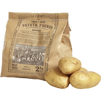 patata fresca procecente de cultivo de España bolsa 2 kg - Huerta De Carabaña