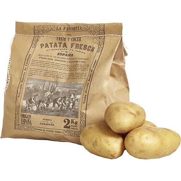 patata fresca procecente de cultivo de España bolsa 2 kg