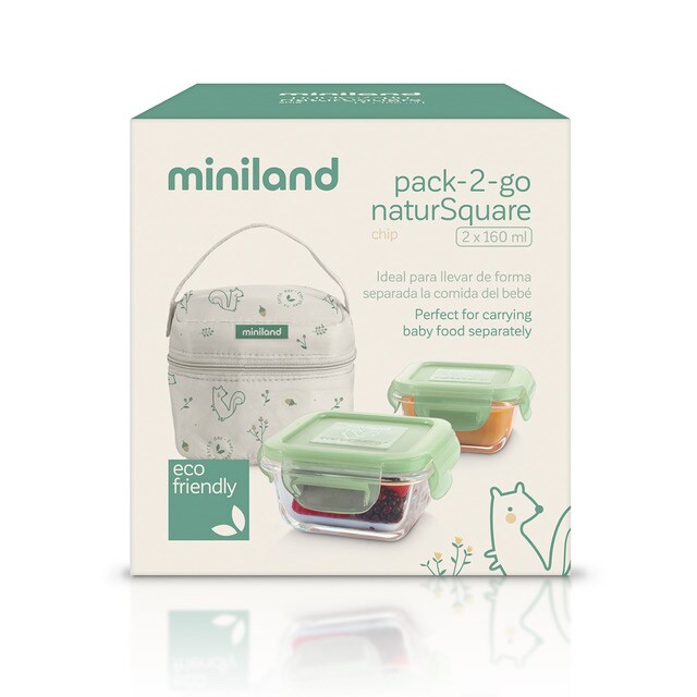 Juego de Recipientes de conservación de alimentos Miniland Eco