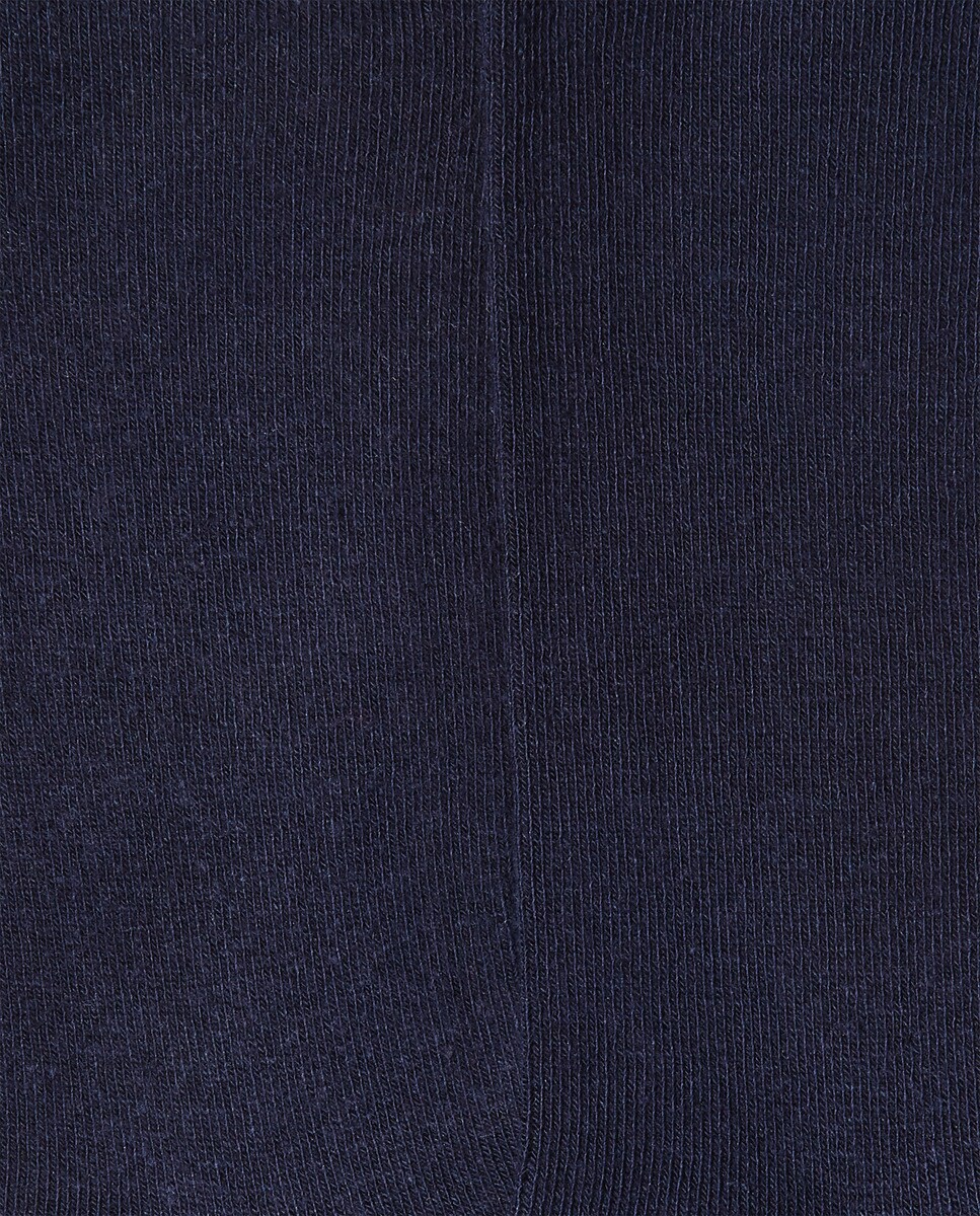 Pack de dois pares de meias de mulher Soxland lisas Azul-marinho-2