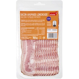 Aliada Bacon Fumado em Fatias embalagem 150 g