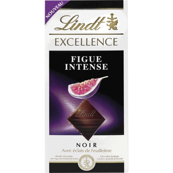 Chocolate Preto com Figo Intenso Excellence embalagem 100 g