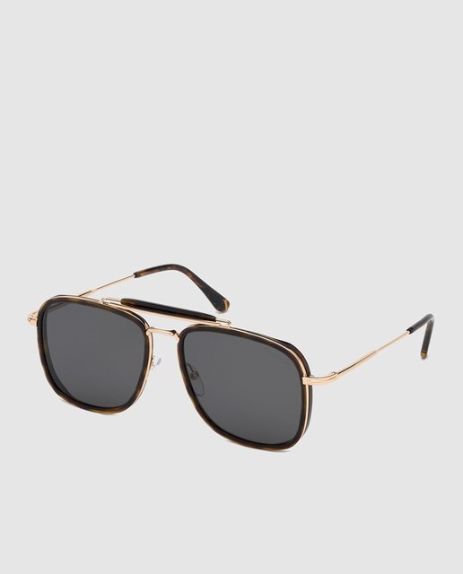 Gafas de sol de hombre Tom Ford navigator de acetato en Tom Ford Gafas de sol de hombre en acetato habana con