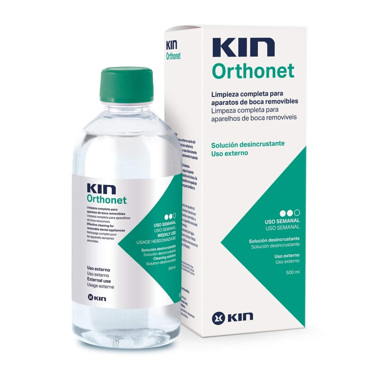 Imagem 0 de Solução Desincrustante Semanal Kin OrthoNet 500ml Kin