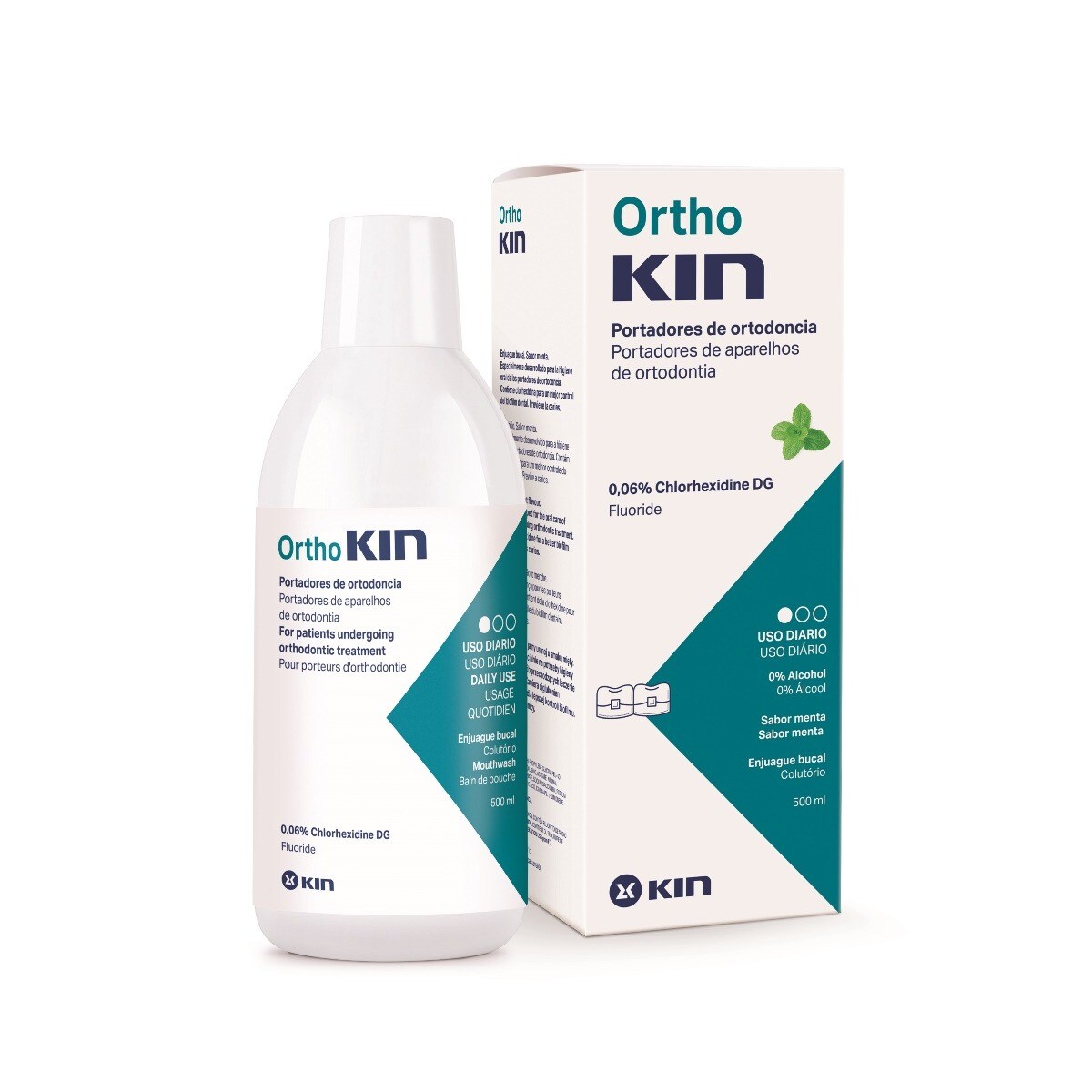 Colutório Orthokin 500ml Kin 1