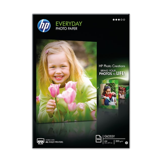 Imagen 0 de Papel fotográfico HP Everyday A4 200g 100 hojas