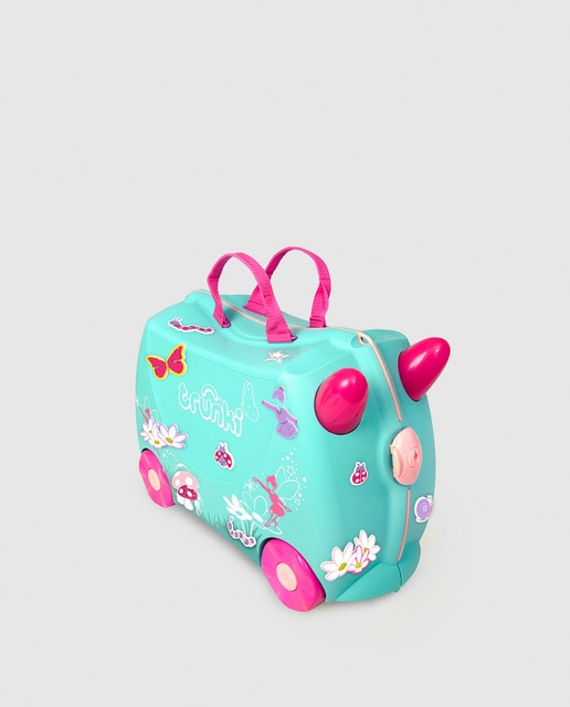Maleta infantil Flora El Hada, rígida azul claro, con capacidad 18 L ·  Trunki · El Corte Inglés