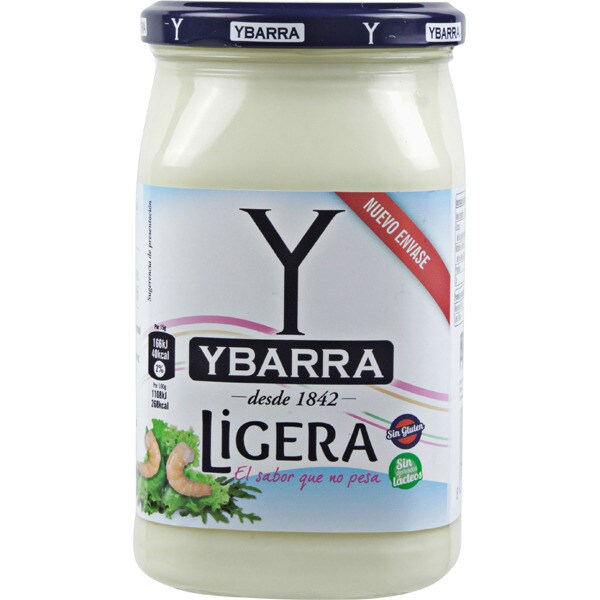 Comprar salsa ligera sin gluten y sin lactosa frasco 450 ml · YBARRA