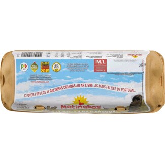 Matinados Ovos Ar Livre M/L embalagem 12 unidades