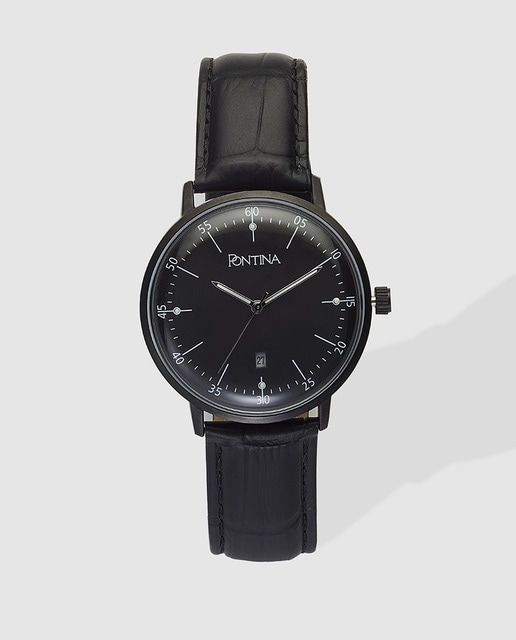 Reloj de hombre Pontina negro