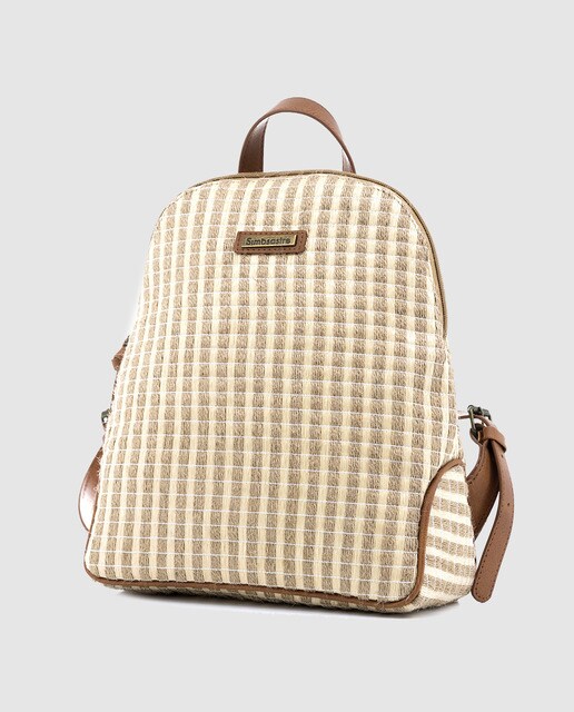 mochila rafia mujer
