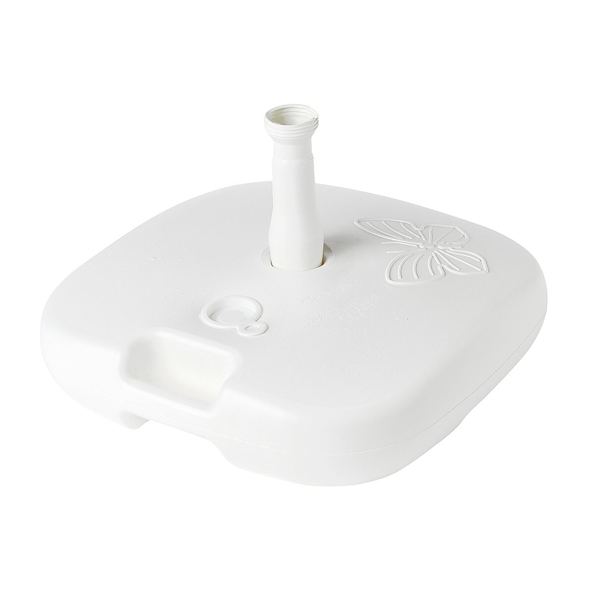 Pie de parasol rellenable Troia El Corte Inglés Blanco-2