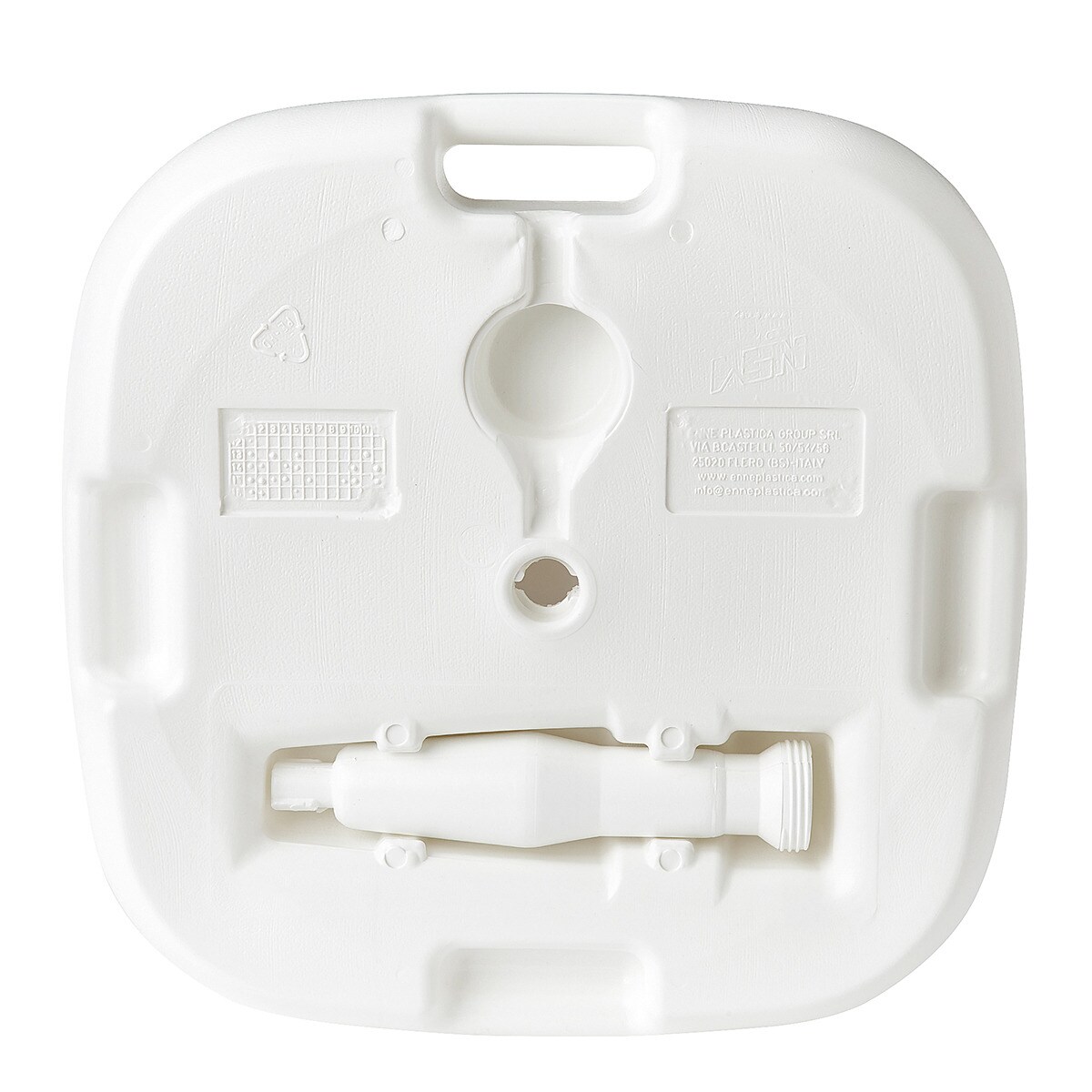 Pie de parasol rellenable Troia El Corte Inglés Blanco-3