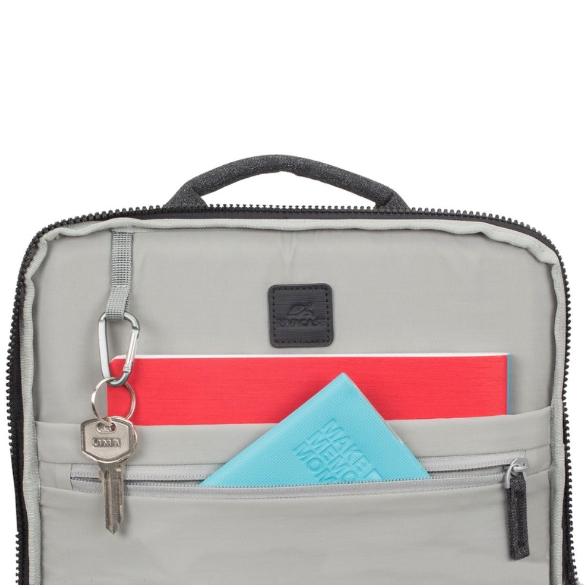 Mochila Rivacase Mélange 8861 15,6" - Preto 5