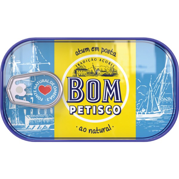 Bom Petisco Atum Posta ao Natural lata 120 g
