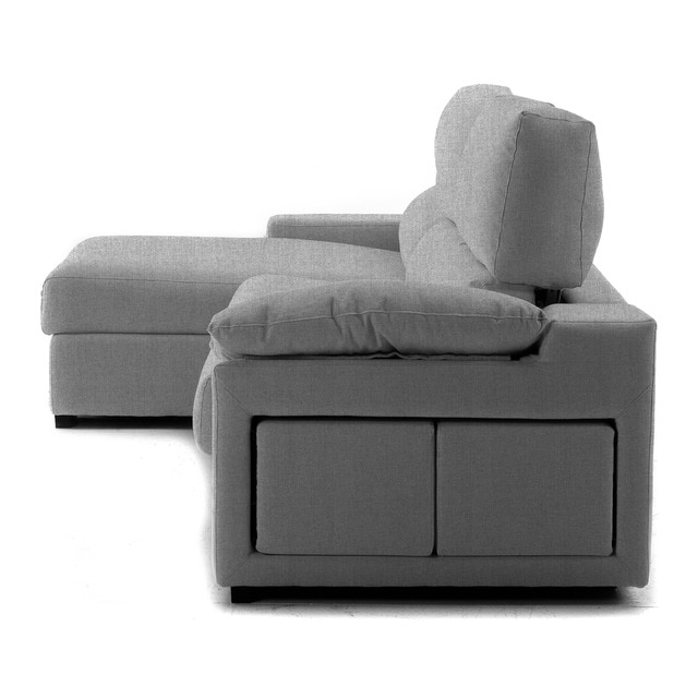 Sofá cama tapizado de 5 plazas con chaiselongue izquierda y arcón Frank El Corte Inglés · El