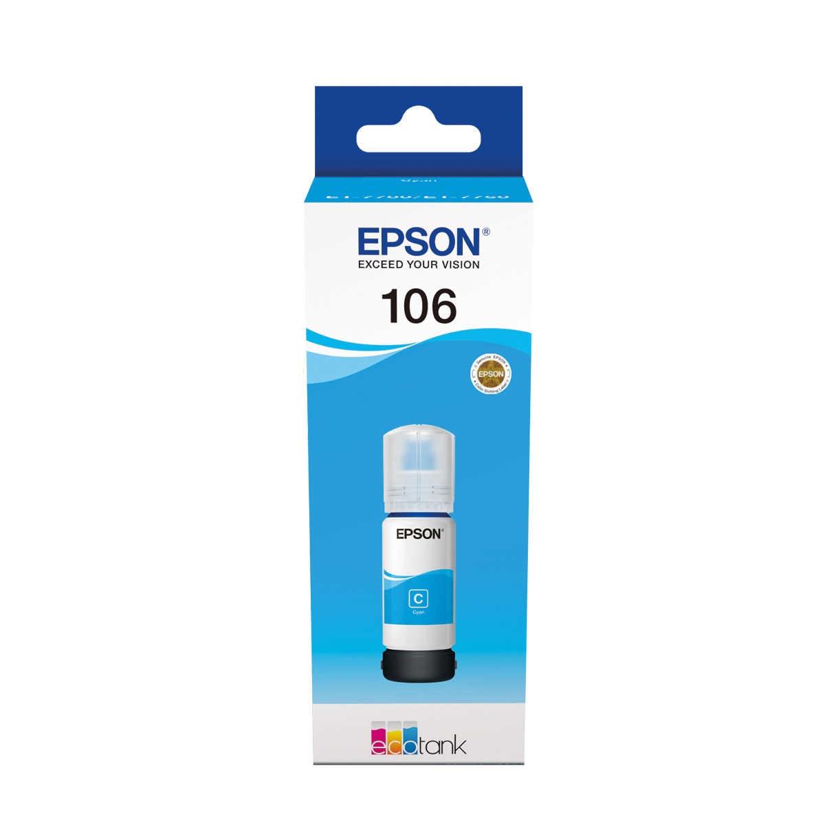 Imagen 0 de Botella de tinta Epson 106 cian (T00R240)