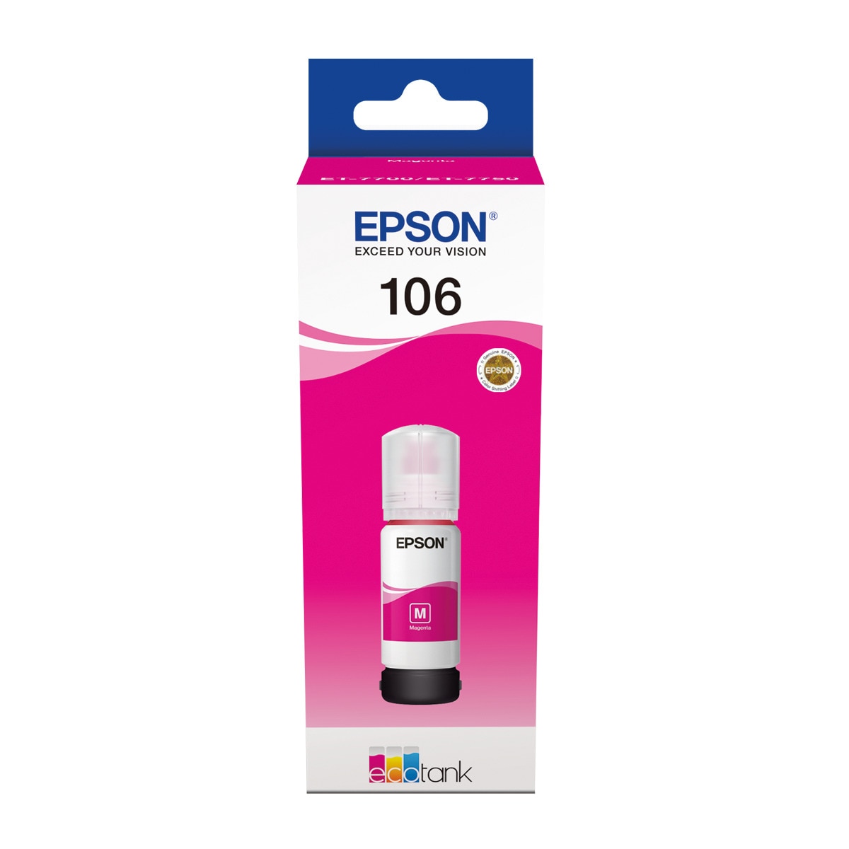 Botella de tinta Epson 106 magenta (T00R340) 1