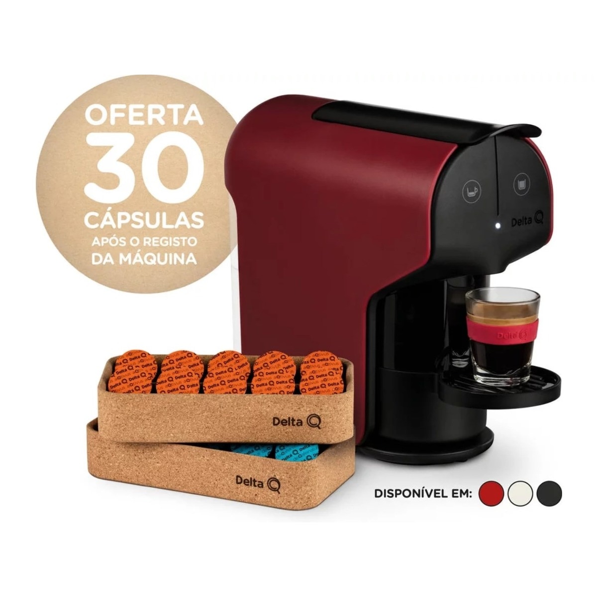 Máquina de Café Delta Q Qit Quick + Qork Vermelho · El