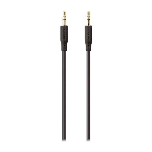 Imagen 0 de Cable de audio Belkin con conectores de oro 1 m - negro