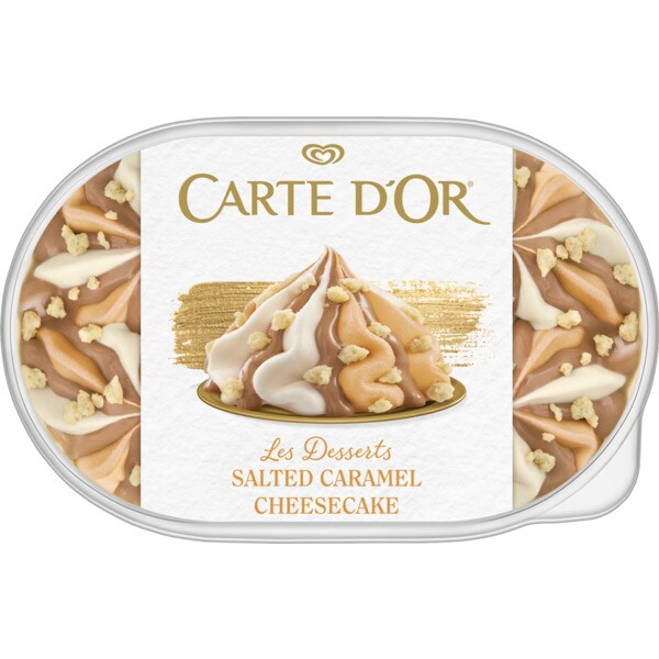 Carte D'or Les Desserts Gelado de Cheesecake de Caramelo Salgado embalagem 900 ml