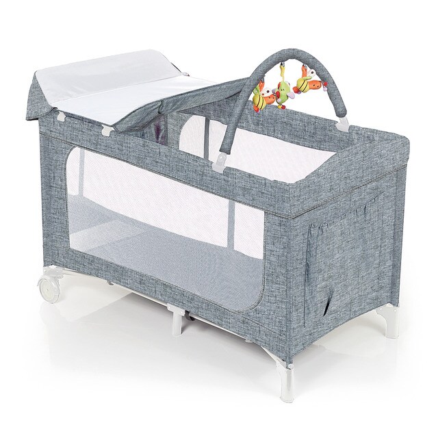 Cuna de Viaje Brevi Dolce Sogno gris mel