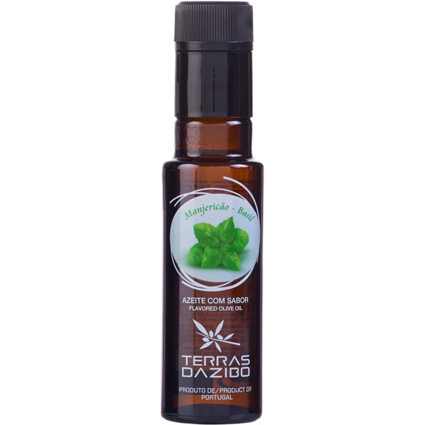 Condimento Azeite Virgem Extra com Sabor a Manjericão garrafa 100 ml