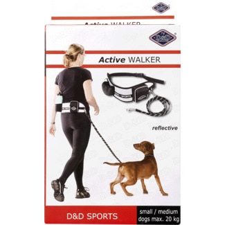 Trela Active Walker para Cão Branca Tamanho S/M embalagem 1 unidade - D&d