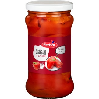 Pimentos Morrones frasco 285 g - Ferbar