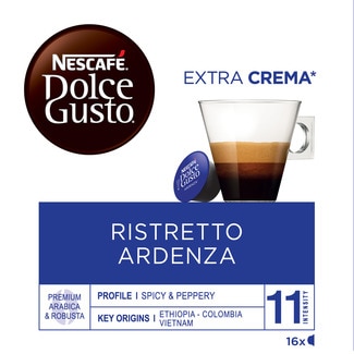 Café Ristretto Ardenza Intensidade 11 embalagem 16 cápsulas - Nescafé Dolce Gusto