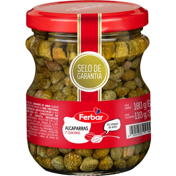 Alcaparras em Vinagre frasco 180 g