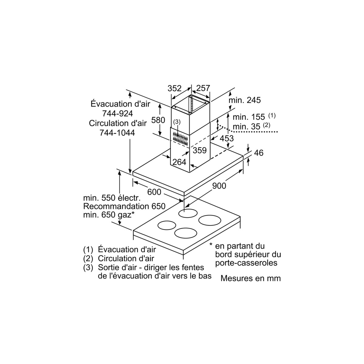 Exaustor de Ilha Siemens iQ500 LF98BIP50 com 5 Velocidades e de 90 cm - Inox Aço inoxidável-6