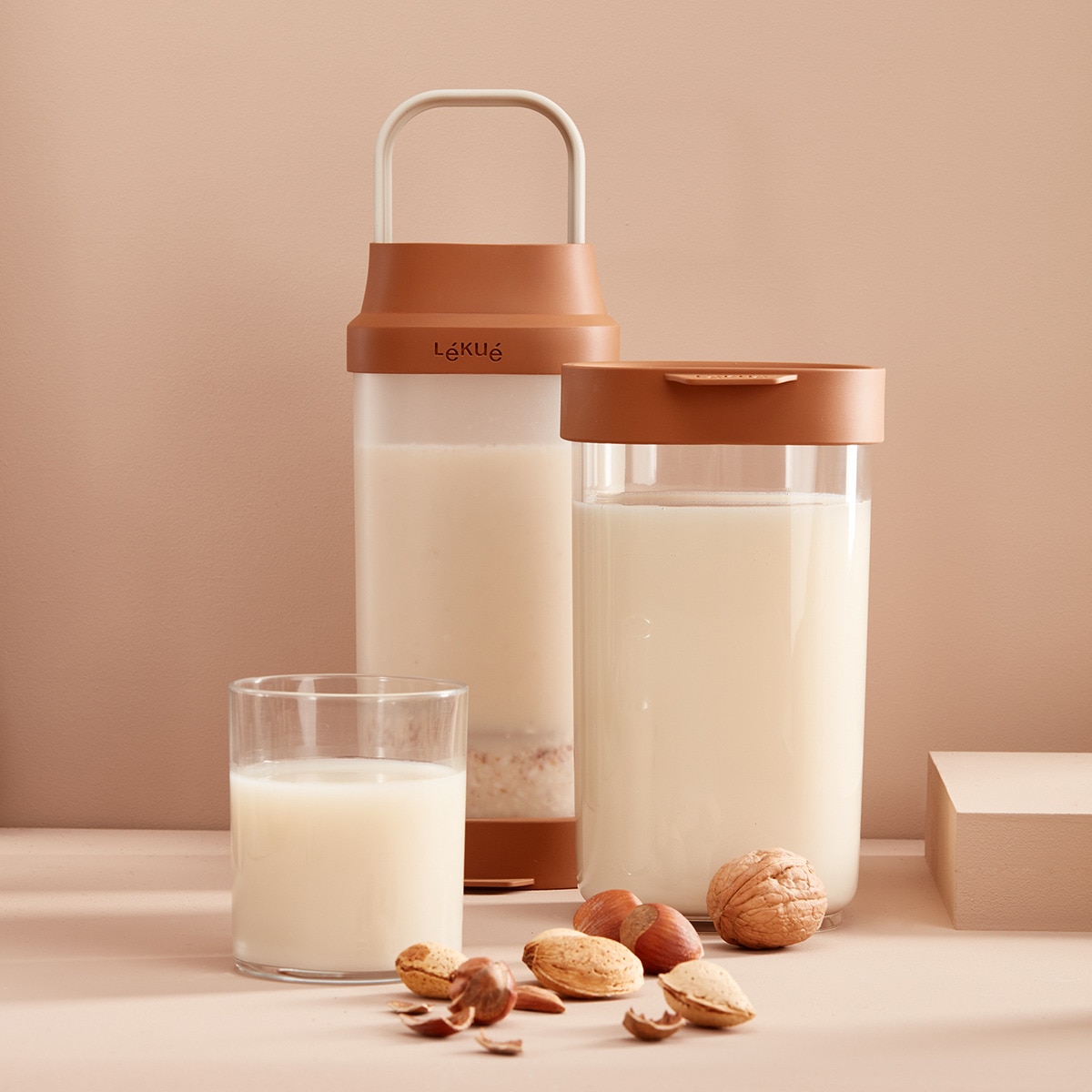 Kit para hacer bebidas vegetales Veggie Lékué Marrón-6