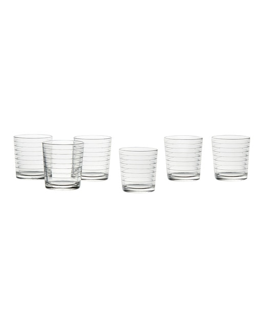 Imagen 0 de Set de 6 vasos de agua Rings Basics El Corte Inglés