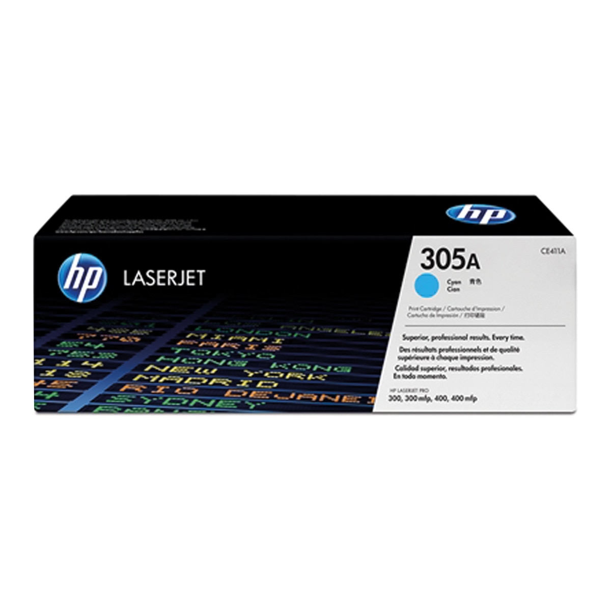 Tóner original HP LaserJet 305A cian (CE411A) 1