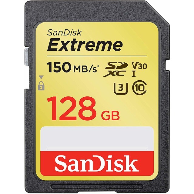 Imagem 0 de Cartão de Memória San Disk Extreme SDXC 128GB, Classe 10, 150MB/seg V30 UHS-I U3
