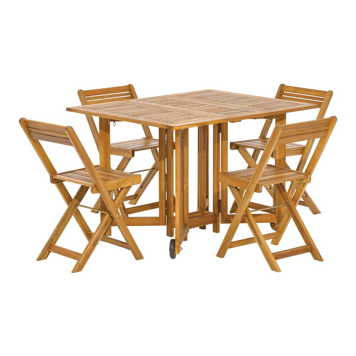 Conjunto de balcón plegable Pompeya Basics El Corte Inglés Madera-3