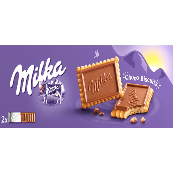 Milka Choco Biscuit Bolachas de Chocolate de Leite embalagem 150 g