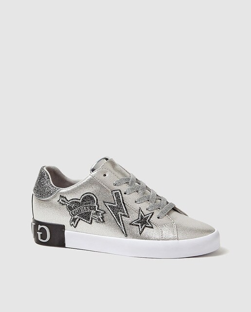 tenis guess mujer blancos