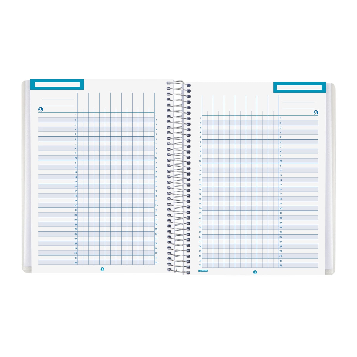 Planificador de clases diario para el docente 1/4 - 155x212 mm 1 día página Finocam Azul-4