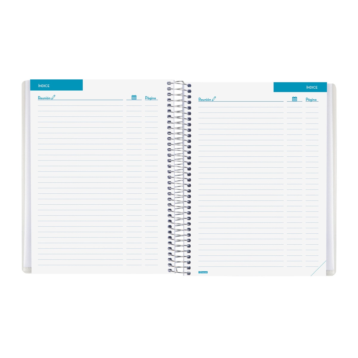 Libreta de reuniones para el docente 1/4 - 155x212 mm Finocam Azul-5