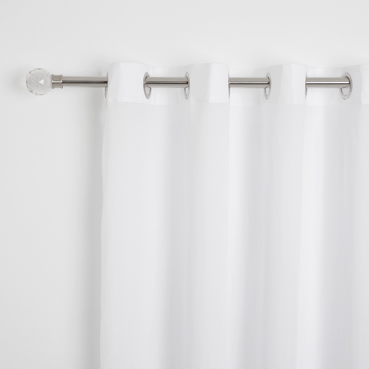 Cortina confeccionada com argolas Etamine El Corte Inglés Branco-1