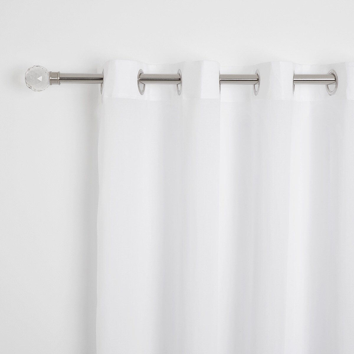 Cortina confeccionada com argolas Etamine El Corte Inglés Branco-1