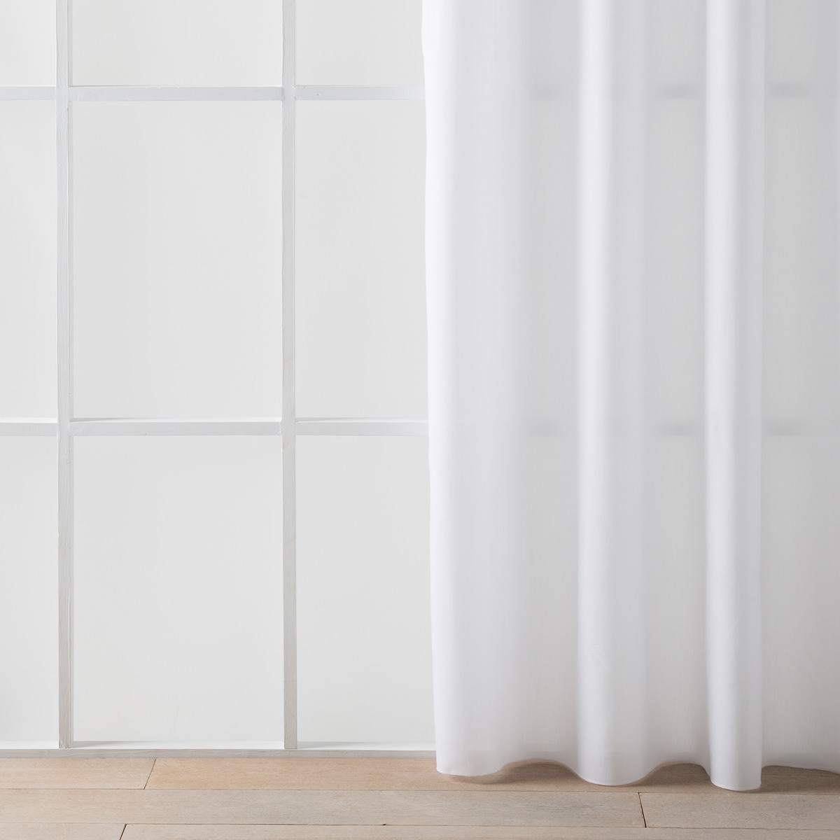 Cortina confeccionada com argolas Etamine El Corte Inglés Branco-2