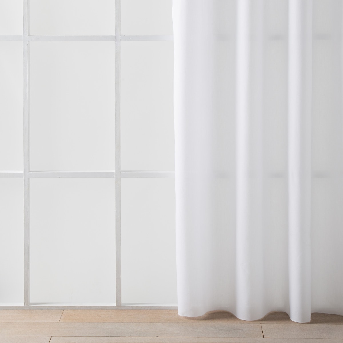 Cortina confeccionada com argolas Etamine El Corte Inglés Branco-2