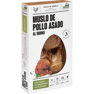 muslo de pollo asado al horno 2 raciones envase 330 g - Chef Ideas
