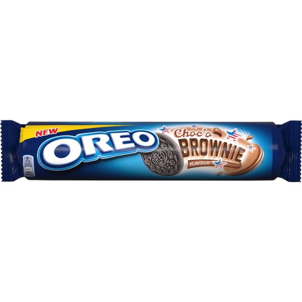 Bolachas Recheadas com Brownie embalagem 154 g