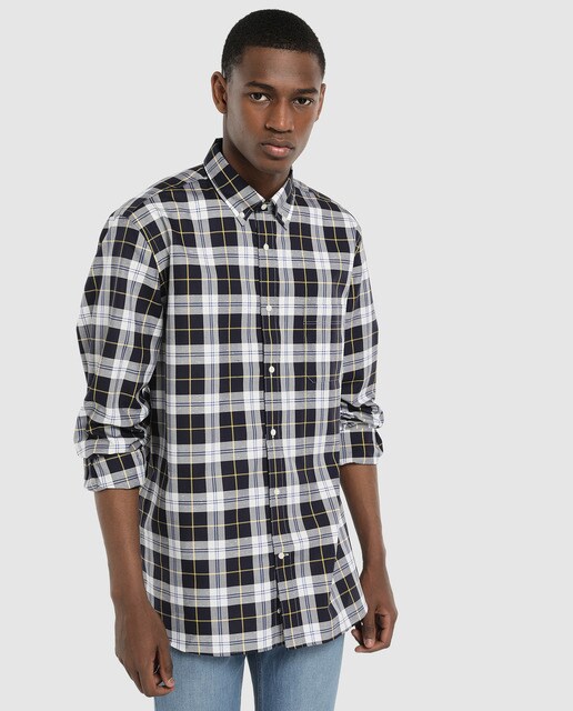 Camisa oxford de hombre Emidio Tucci classic de cuadros azul · Emidio Tucci  · El Corte Inglés