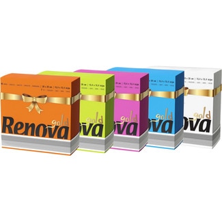 Gold servilletas colores surtidos 2 capas 39x39 cm paquete 40 unidades - Renova