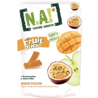 Tiras de Manga, Maracujá e Maçã embalagem 35 g - Nature Addicts